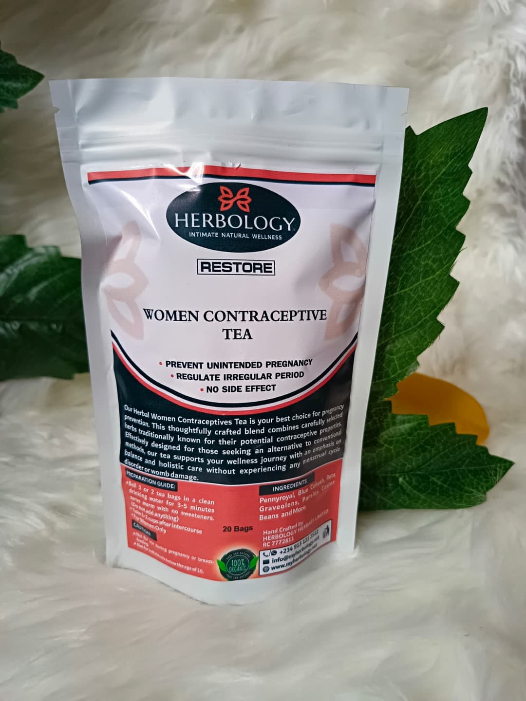 RESTORE-Women’s Contraceptive Tea (20 Bags) image